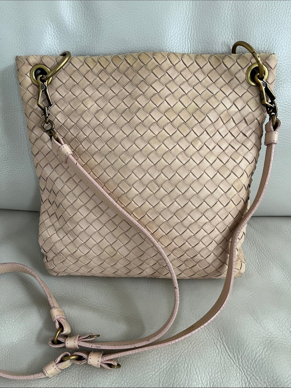 Bottega Veneta Woven Leather Crossbody Bag